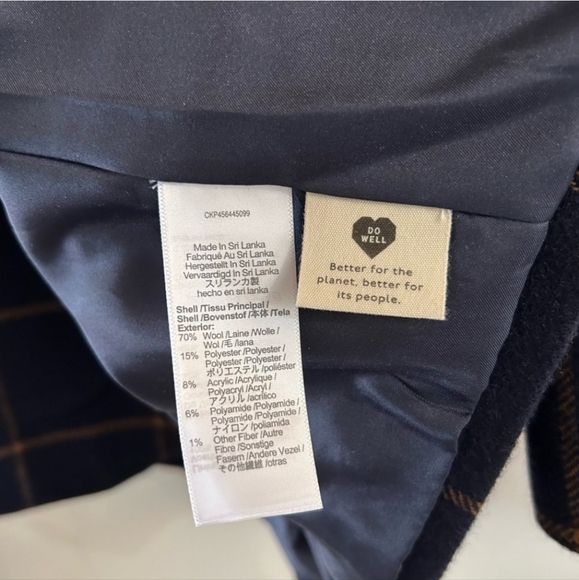 Madewell "Larsen" Wool Blazer in Windowpane - Picture 6 of 8